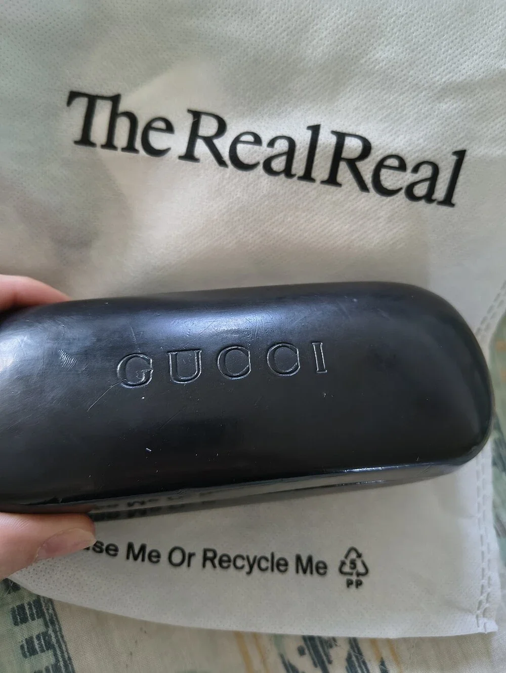 Gucci Black Hard Sunglasses Case Authentic